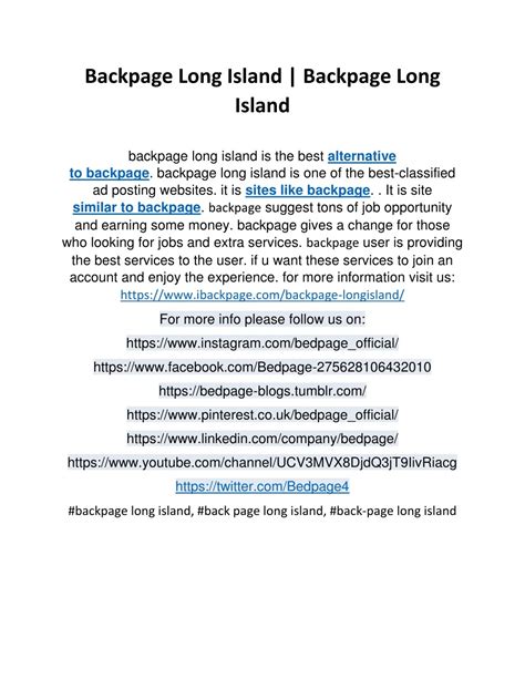 backpage in long island